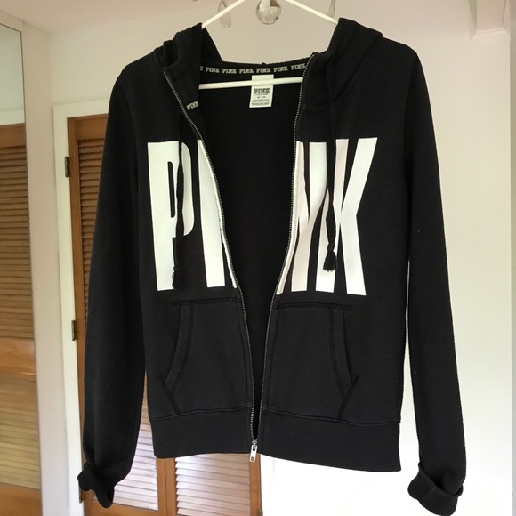 PINK classic everyday zip-up logo sweatshirt - Picture 5 of 7